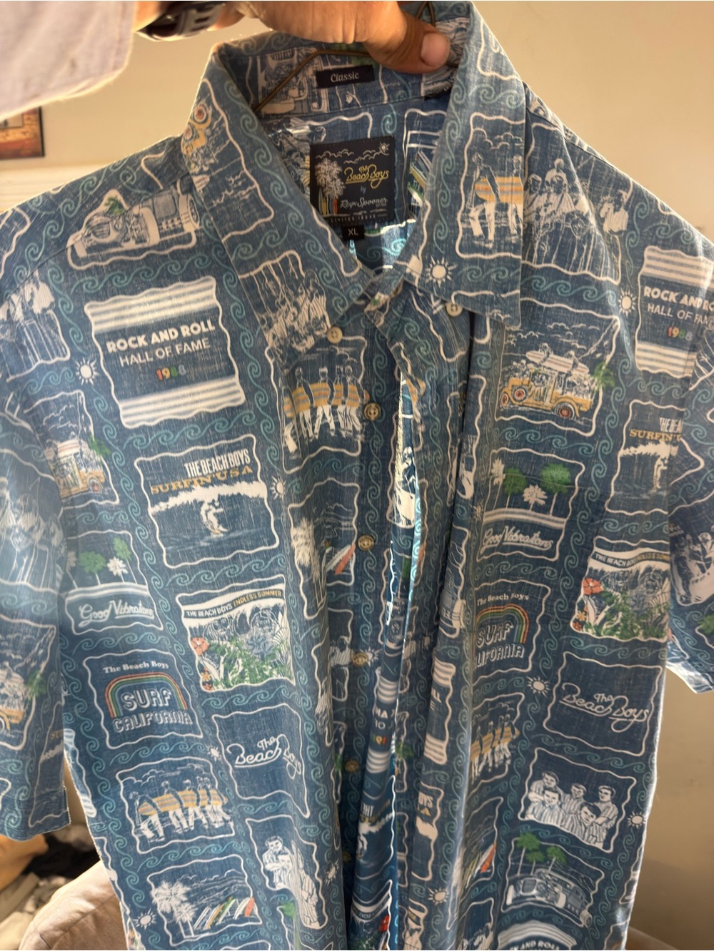Beach Boys by Reyn Spooner Surf Print Short-Sleeve Shirt